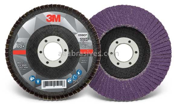 3M™ 7100178027 4-1/2 x 7/8 60+ Grit 769F T29 Flap Disc