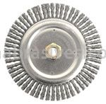 Weiler 79800 - DUALLY 7" Root Pass Brush, .020 Steel Wire, 5/8"-11 Double-Hex Nut - 012382798000