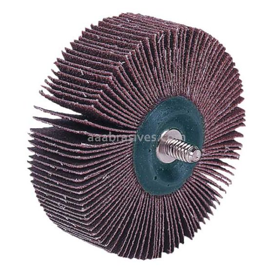 2x1/2x1/4-20"sk, 40 A/O, Mounted Flap Wheel Cl