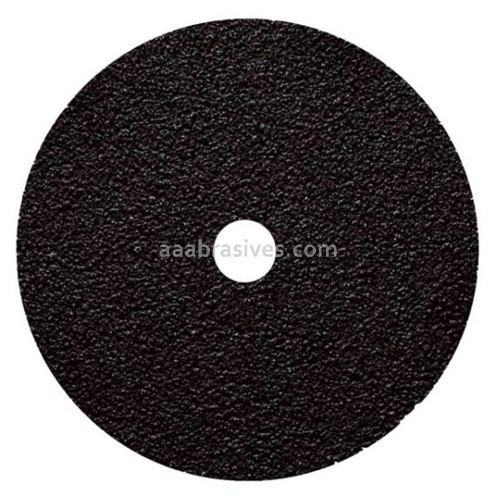 Silicon Carbide Black Resin Fiber Discs 4x5/8 - 100 Grit S/C Black