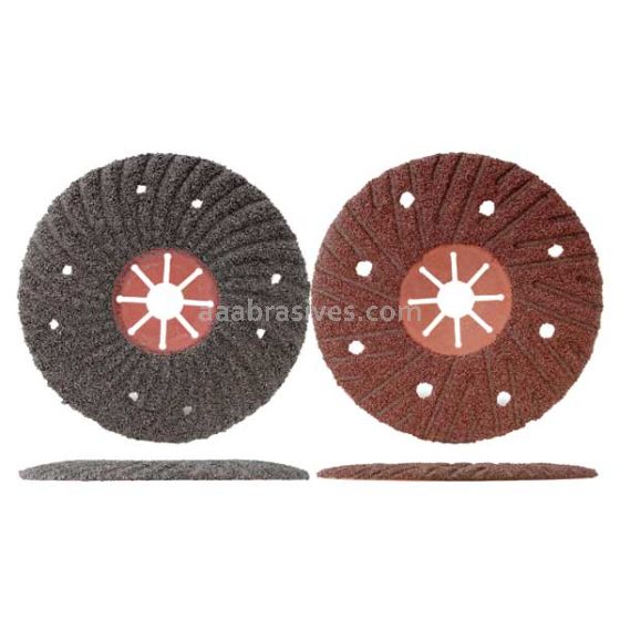 5x7/8 36 Grit Aluminum Oxide Semi-Flex Disc with Red Fiber Backing Type 29