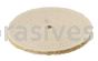 Unmounted Buffing Wheel 8" Dia. 5/8" Arbor Hole 11 Ply Spiral Sewn 158-S Sisal Tan