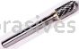 SC-5 1/2x1x1/4"sk Cylindrical Radius End Double Cut Titanium Coated Carbide Burr