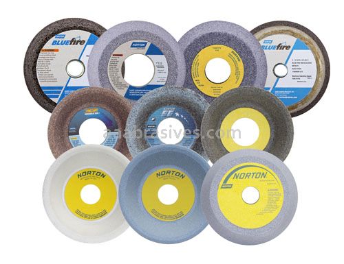 Norton Abrasives 66243509998 4 / 3 x 2 x 5/8-11 rim 3/4 back 3/4 Norton Charger 4NZ16-Q ME48976 E100587 NCRH Steel Bushing Type 11 Flaring Cup Grinding Wheels