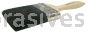 Weiler 40023 4" Wall Paint Brush Black China Bristle Fill 3-1/2" Trim Length Sanded Wood Handle