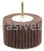 Weiler 54510 3" x 2" Non-Woven Stem-Mounted Interleaf Flap Wheel 180 AO 1/4" Stem