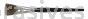 Weiler 41021 1" Flat Marking Brush Ox Hair 1-3/8" Trim Length Round Handle