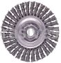 Weiler 36294 - 4" .020, 1/2"-3/8" A.H., Vortec Pro Knot Wire Wheel, Standard Twist - 012382362942