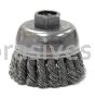 2-3/4" Single Row Wire Cup Brush, .020, M14 x 2.0 A.H., Retail Pack (SRA-2)