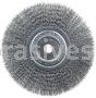 Weiler 01148 8" Narrow Face Crimped Wire Wheel .008" Steel Fill 3/4" Arbor Hole