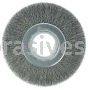 Weiler 03090 7" Wide Face Crimped Wire Wheel .0118" Steel Fill 2" Arbor Hole