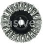 Weiler 08264V 3" Standard Twist Knot Wire Wheel .014" Stainless Steel Fill 1/2"-3/8" Arbor Hole Vending Ready
