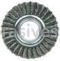 Weiler 09160 6" Standard Twist Knot Wire Wheel .0118" Steel Fill 2" Arbor Hole