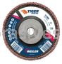 Weiler 51321 5 Tiger Angled Radial Ceramic Flap Disc 40C 5/8-11 Nut