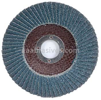 4-1/2 x 7/8 36 Grit Merit Type 27 Zirc Powerflex Flap Discs