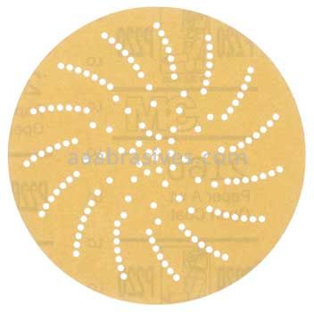 3M™ 7010029922 5” P220 Grit A-wt Hookit™ Clean Sanding Disc 216U