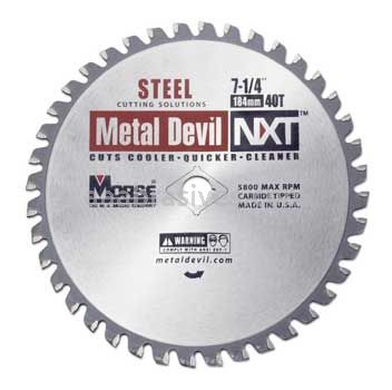 Morse Metal Devil NXT® Steel 7-1/4" 40 Teeth Circular Saw Blades