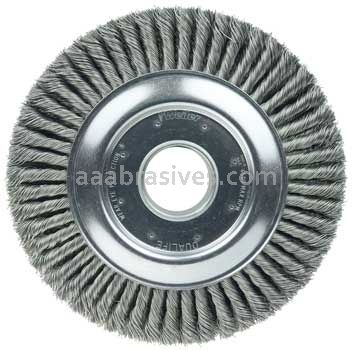 Weiler 94008 10" Cable Twist Knot Wire Wheel .023" Steel Fill 2" Arbor Hole