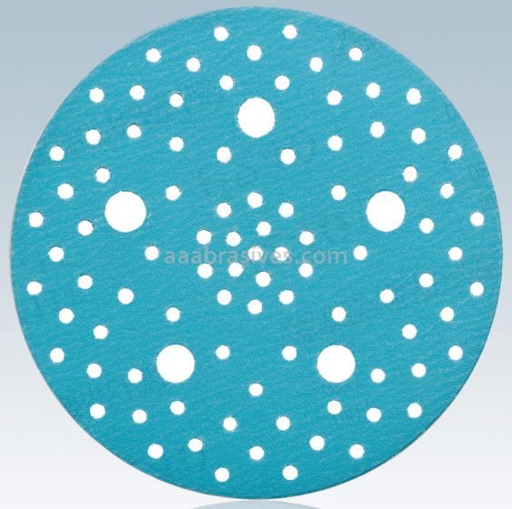 Dynabrade 5" 220 Grit A/O Hook-Face Multi-Hole Vacuum DynaCut Disc
