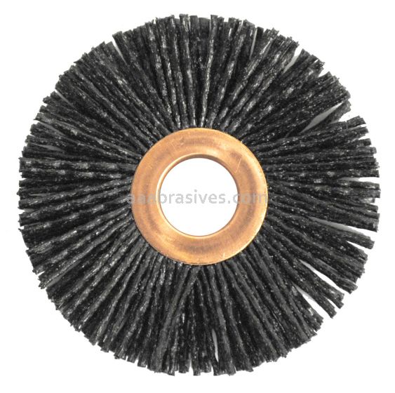 Weiler 16000 - 3" .055/80 CG, 1/2" A.H. , Copper Center Crimped Wire Wheel - 012382160005