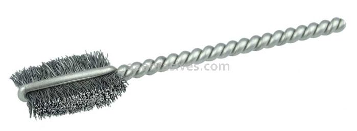 Weiler 21023 3/8" Power Tube Brush .005" Steel Wire Fill 9/16" Brush Length