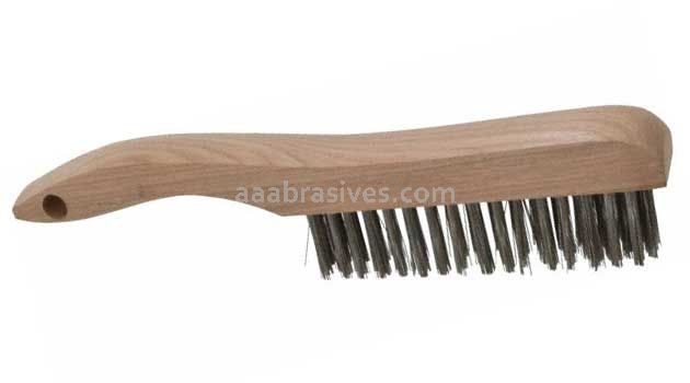 Osborn Shoe Handle SS Scratch Brush 4 X 16 Rows #54019