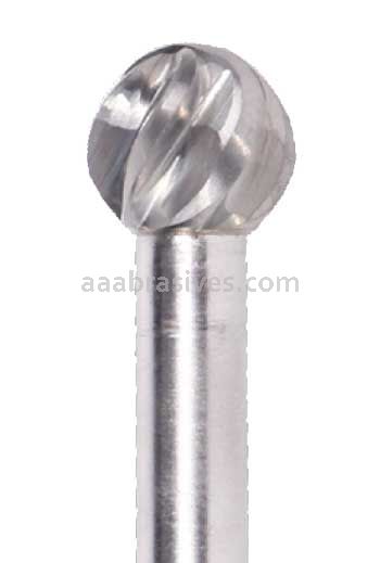 SD-5NF 1/2x7/16x1/4"sk Ball Carbide Burr For Aluminum