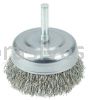 Weiler 14321 2-1/2" Crimped Wire Utility Cup Brush .014" Stainless Steel Fill 1/4" Stem