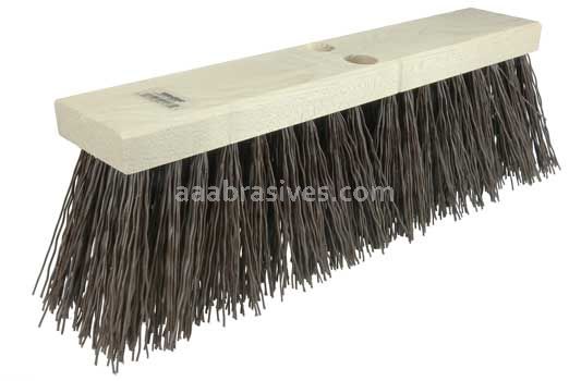 Weiler 42174 24" Street Broom 5-1/4" Trim Length Brown Polypropylene Fill