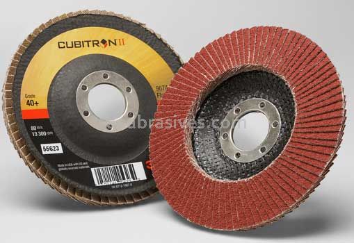 3M™ 7000148187 4-1/2 x 7/8 40+ Grit 967A T29 Cubitron™ II Flap Disc