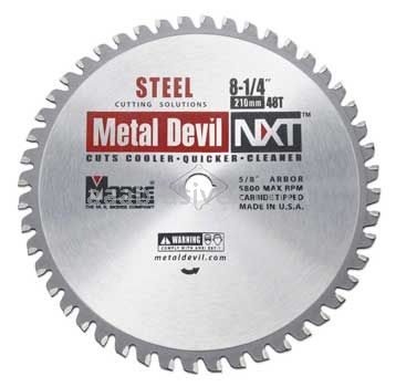 Morse Metal Devil NXT® Steel 8-1/4" 48 Teeth Circular Saw Blades