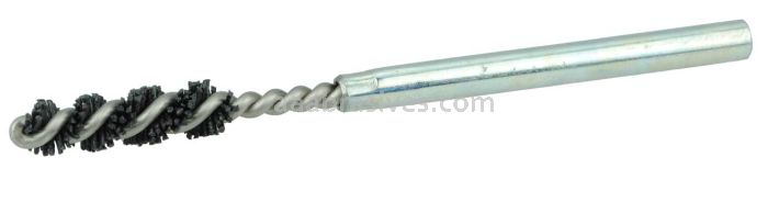 Weiler 22603 Burr-Rx 7MM-Dia Power Tube Brush .026/120 CG Crimped Fill 1" Brush Length 3-1/2" Overall Length