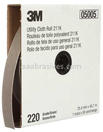 3M™ 7010508419 8 x 50 yds 150 Grit J-weight 211K Utility Cloth Roll