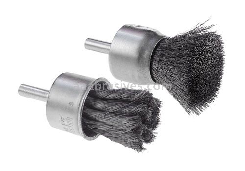CGW 60580 1 Knotted End Brush .020 Carbon 1/4 Shank