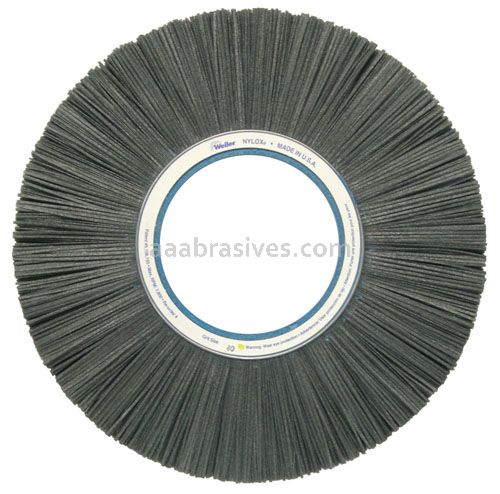 Weiler 85017 - 14" , 120 Grit, 2" A.H., Composite Metal Hub , Nylox Wheel, Rectangular Filament - 012382850173