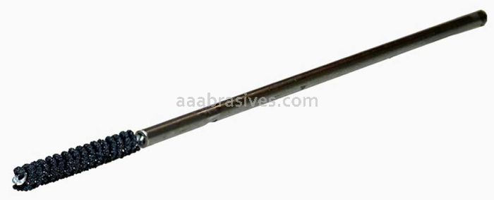 Weiler 34318 CrossFlex Standard Duty Bore Brush 1/4 Diameter 320 SC with Collet