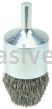 Weiler 10321 Controlled Flare Crimped Wire End Brush 1" .0104" Stainless Steel Fill
