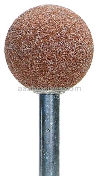 Norton A25 1" Ball Gemini 38A M/M4 1/4 x 1-1/2 Vitrified Mounted Points - A Shapes
