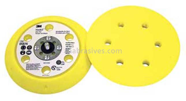 3M&trade; 7100032853 6 x 3/4 x 3/4 CH 5/16-24 6 Holes Hookit&trade; External D/F Disc Pad 05876