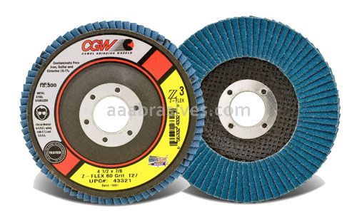CGW 43325 4-1/2 x 5/8-11 T27 Z-Flex Reg 80 Grit