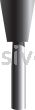 B-104, 5/16x3/8x1/8"sk, Mounted Point, Vitrified, PA/O