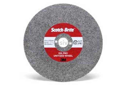 3M&trade; 7100219760 4 x 3.5 mm x 5/8 Scotch-Brite&trade; 8 A/O CRS EXL PRO Unitized Wheel