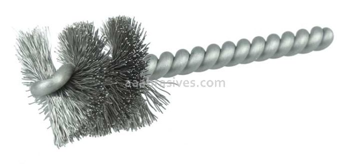 Weiler 21340 1" Power Tube Brush .005" Stainless Steel Fill 1" Brush Length