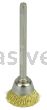 Weiler 26072 5/8" Miniature Wire Cup Brush .003" Brass Fill 1/8" Stem