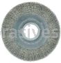 Weiler 03590 8" Wide Face Crimped Wire Wheel .0118" Stainless Steel Fill 2" Arbor Hole