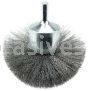 Weiler 10041V 3" Circular Flared Crimped Wire End Brush .008" Steel Fill Vending Ready