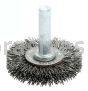 Weiler 17953 1-1/2" Stem-Mounted Crimped Wire Radial Wheel .014" Steel Fill 1/4" Stem
