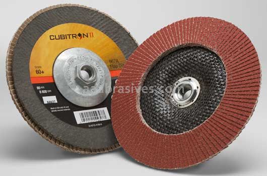 3M&trade; 7010300289 7 x 5/8-11 60+ Grit 967A T29 Cubitron&trade; II Flap Disc