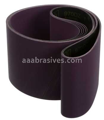 3M&trade; 7000139657 7 x 91 P150 Grit Y-wt 970DZ Cloth Belt