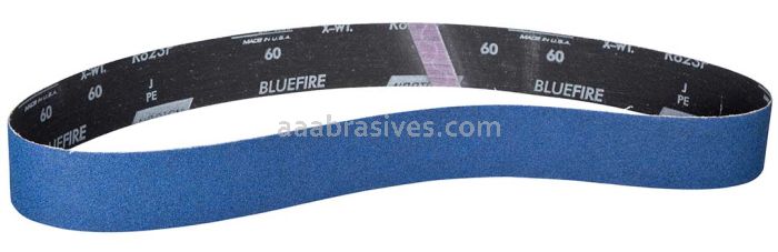 Norton 2 x 72 BlueFire Cloth Narrow Benchstand Belt 180 Grit R823P ZA